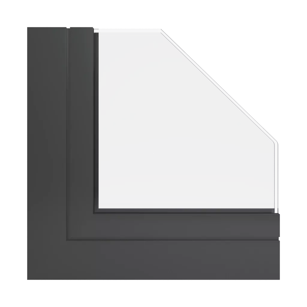 RAL 6015 Black olive windows window-profiles ponzio sl600tt-evo