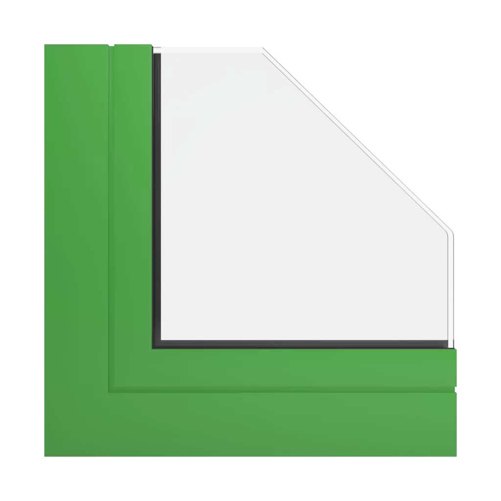 RAL 6018 Yellow green windows window-profiles aliplast econoline