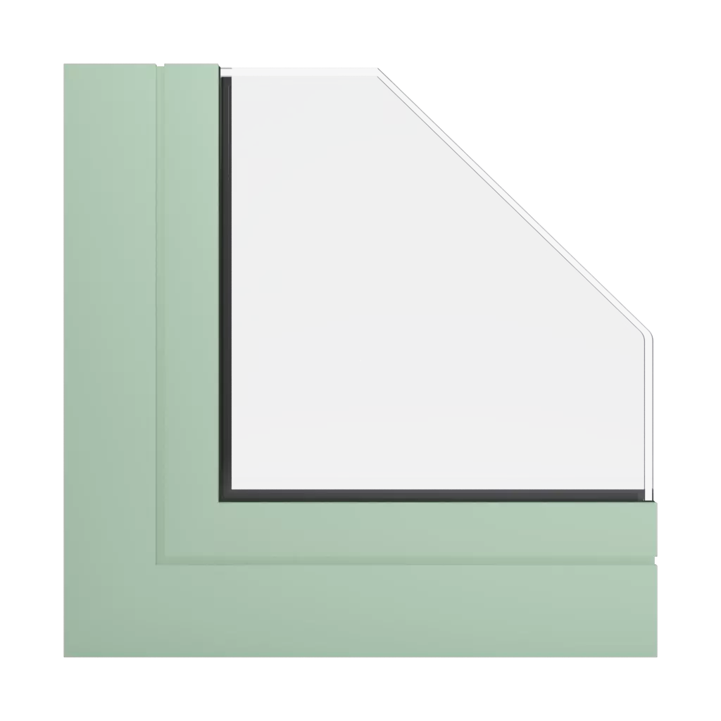 RAL 6019 Pastel green windows window-color aluprof-colors 