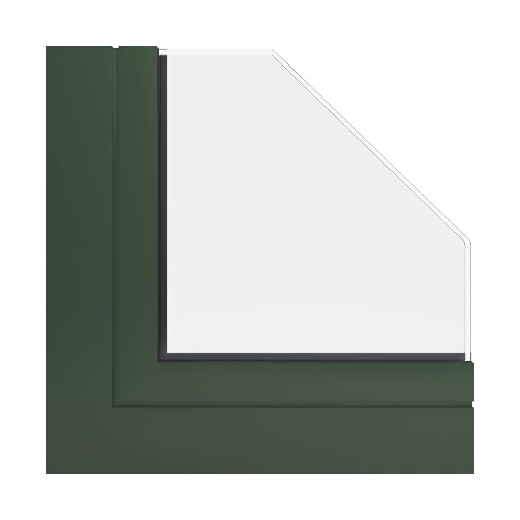 RAL 6020 Chrome green windows window-profiles aliplast genesis-75