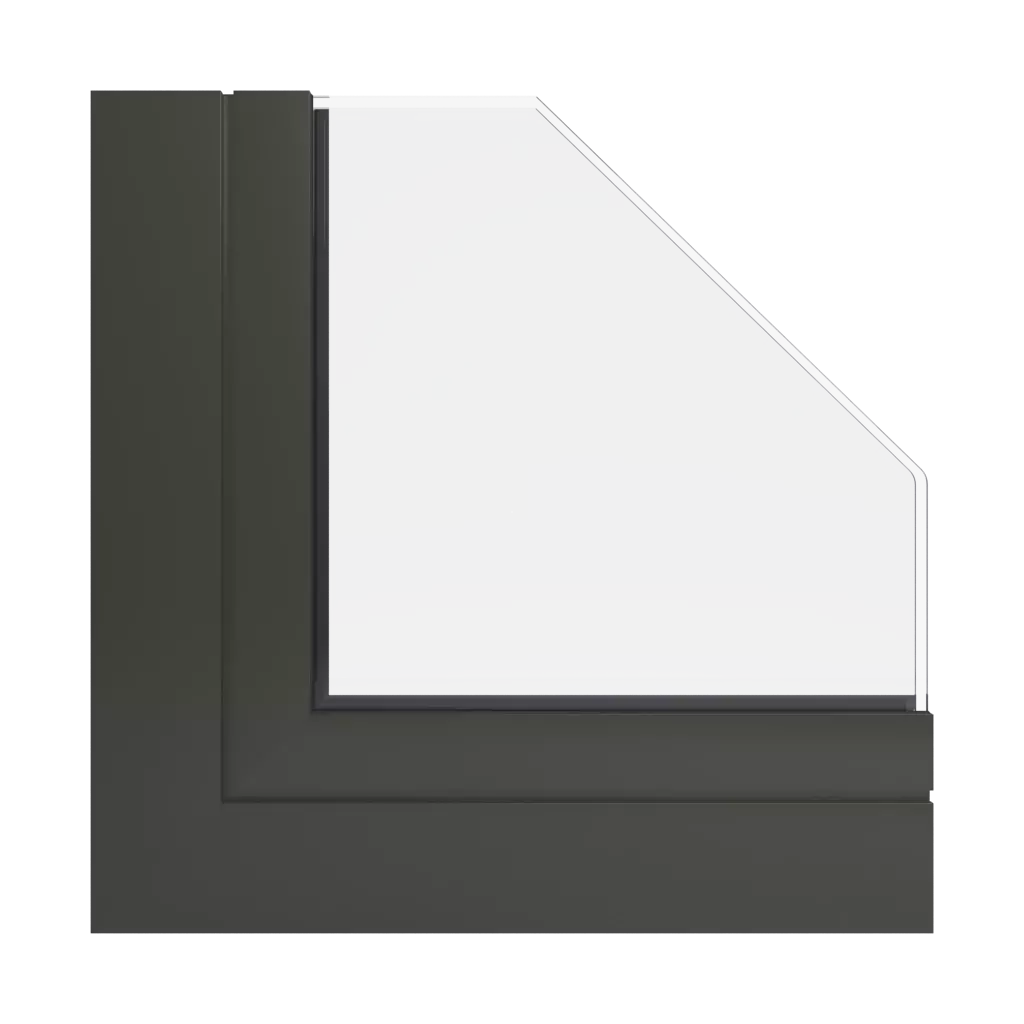RAL 6022 Olive drab windows window-profiles aliplast genesis-75