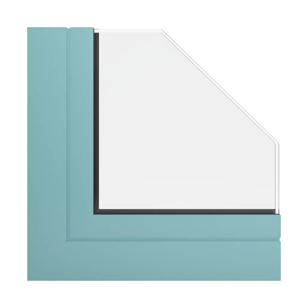 RAL 6027 Light green windows window-profiles aluprof mb-86-si