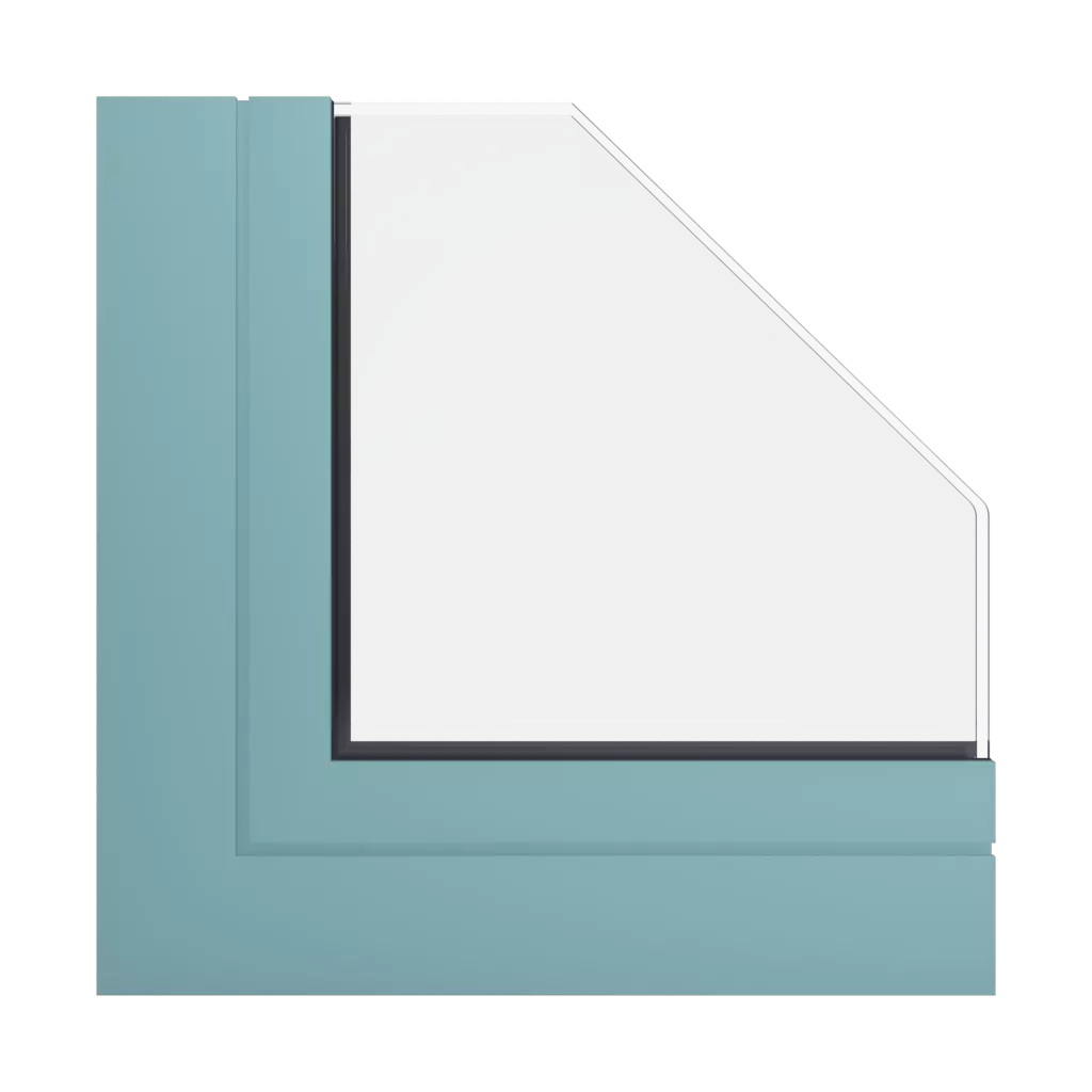 RAL 6034 Pastel turquoise windows window-color aluprof-colors 