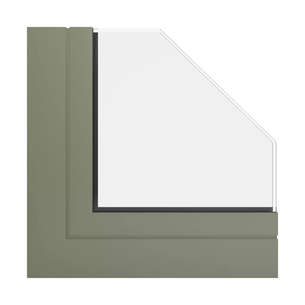 RAL 7001 Silver grey windows window-profiles ponzio pe78n