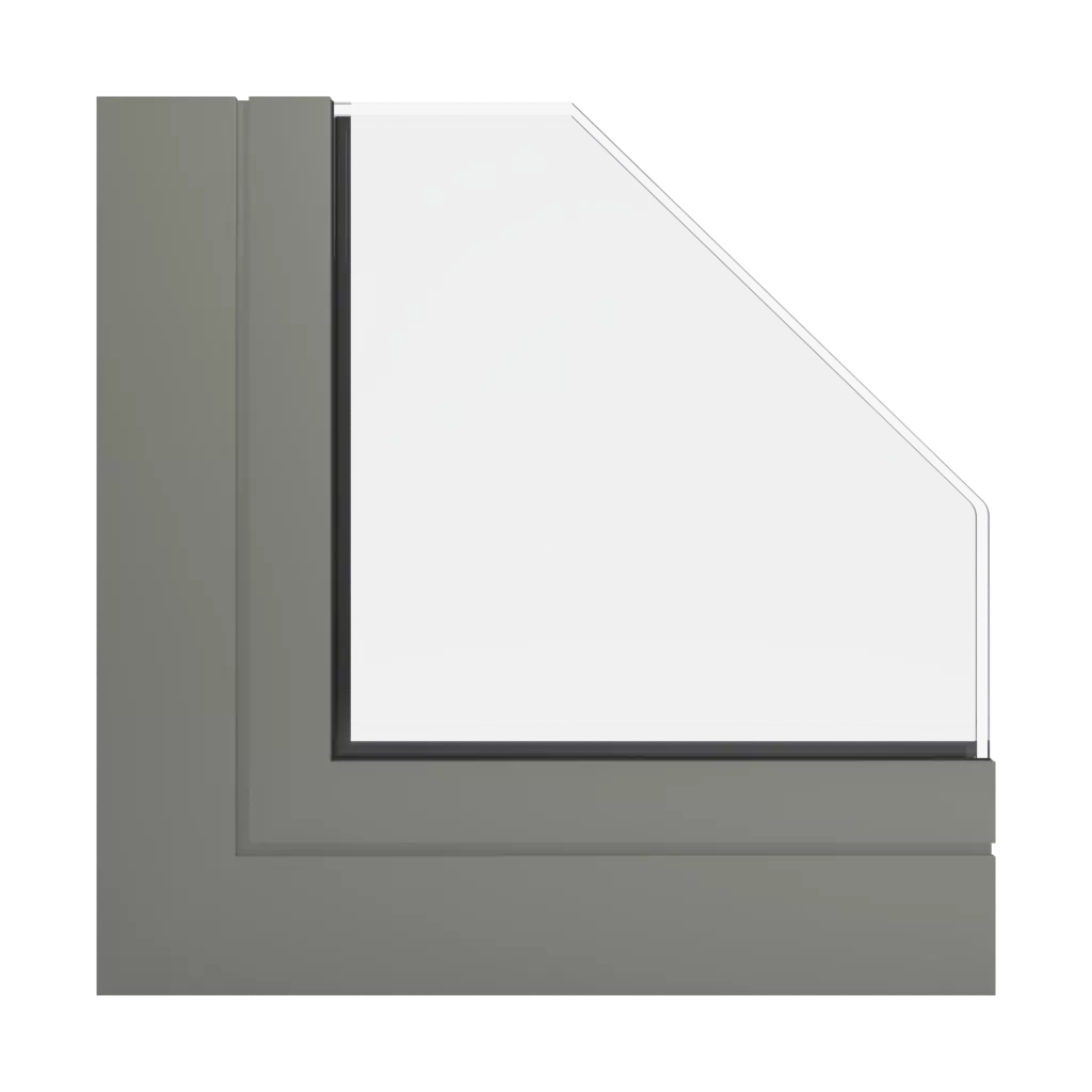 RAL 7002 Olive grey windows window-profiles ponzio pe96