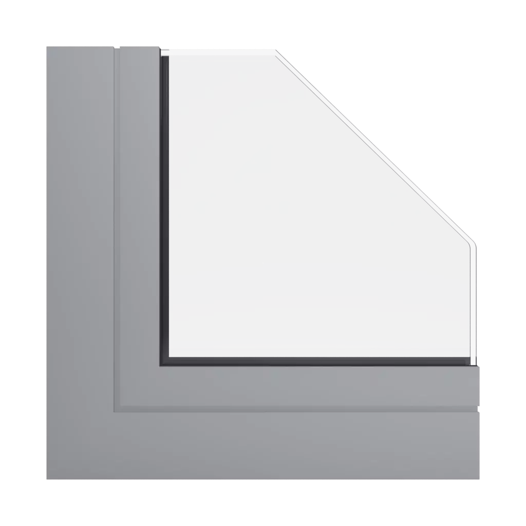 RAL 7003 Moss grey windows window-profiles aliplast genesis-75