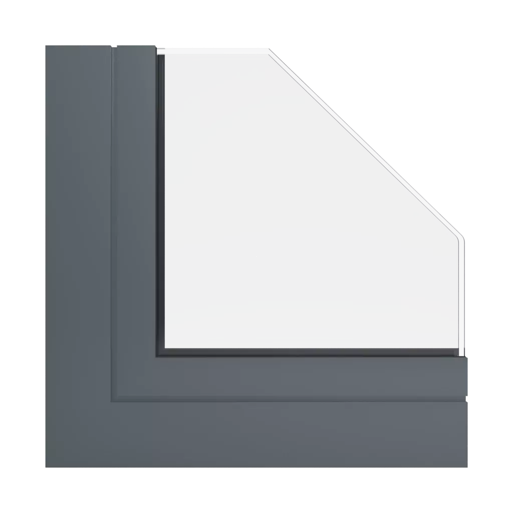 RAL 7011 Iron grey windows window-color aluprof-colors 