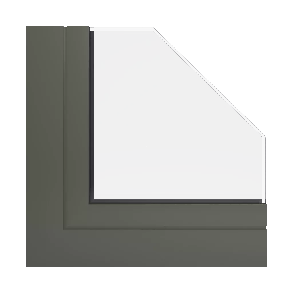 RAL 7013 Brown grey windows window-profiles aliplast genesis-75