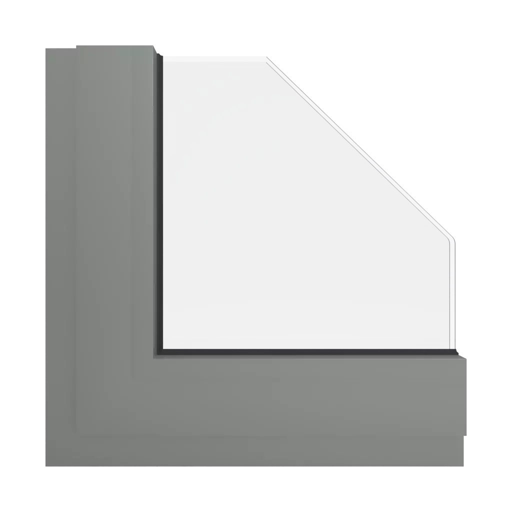 RAL 7023 Concrete grey windows window-color aluminum-ral ral-7023-concrete-grey interior