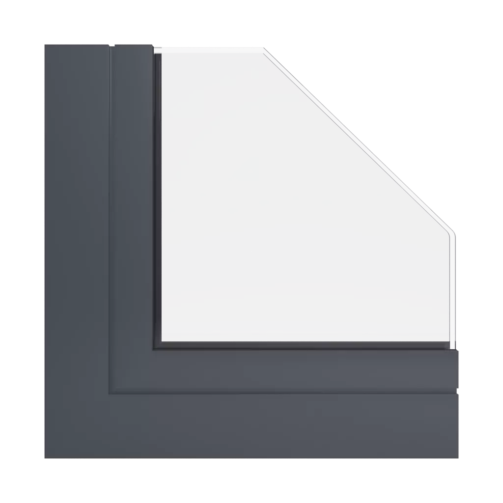 RAL 7024 Graphite grey windows window-color deceuninck-colors 