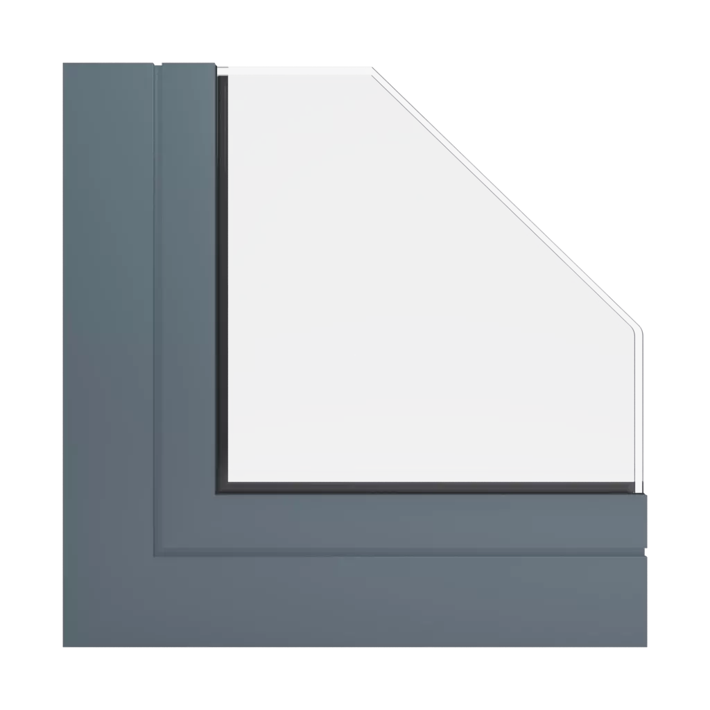 RAL 7031 Blue grey windows window-profiles aluprof mb-86-si