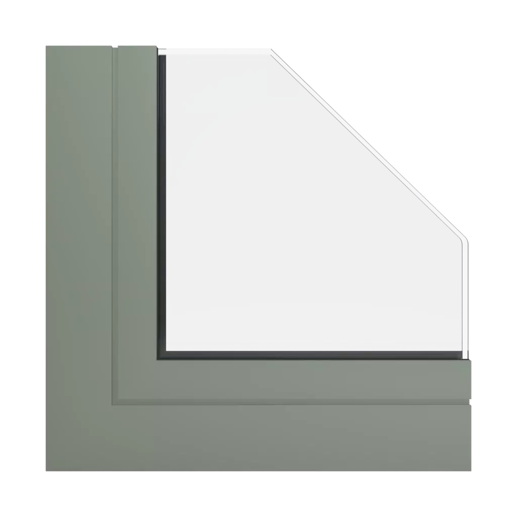 RAL 7033 Cement grey windows window-profiles ponzio pe68-hi