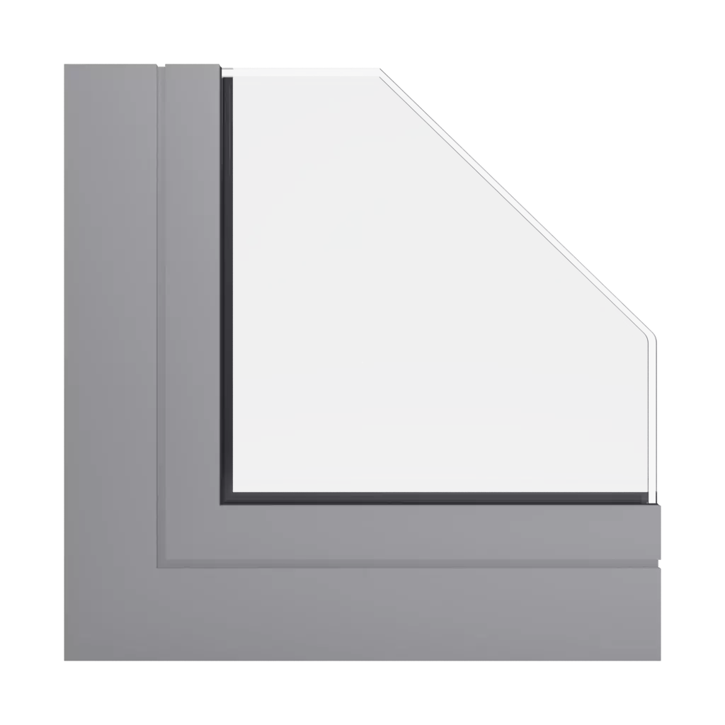 RAL 7036 Platinum grey windows window-profiles aliplast ultraglide