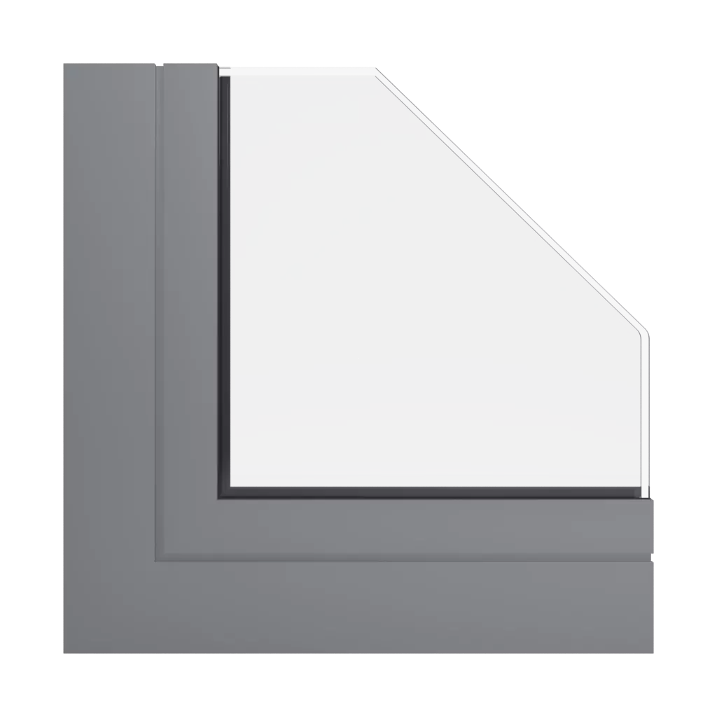 RAL 7037 Dusty grey windows window-profiles ponzio pe68