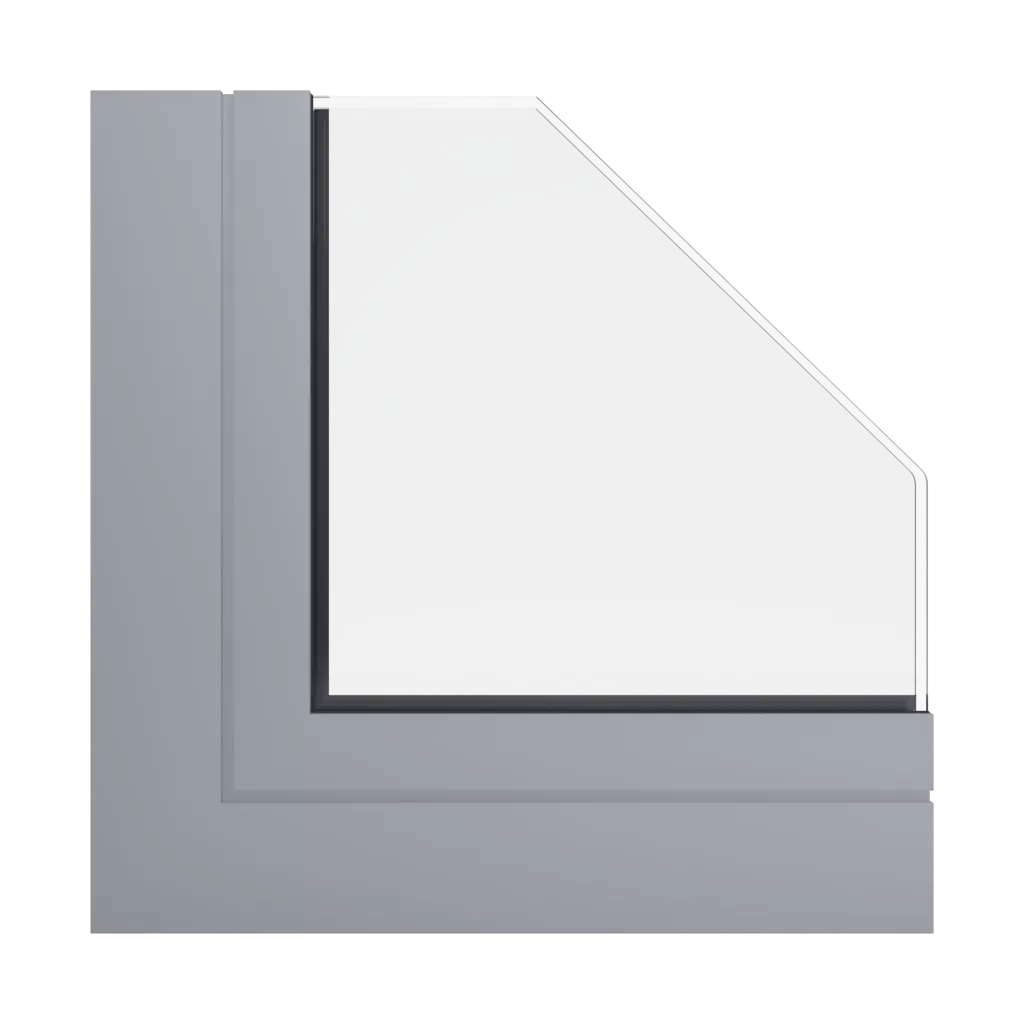RAL 7040 Window grey windows window-profiles aliplast genesis-75