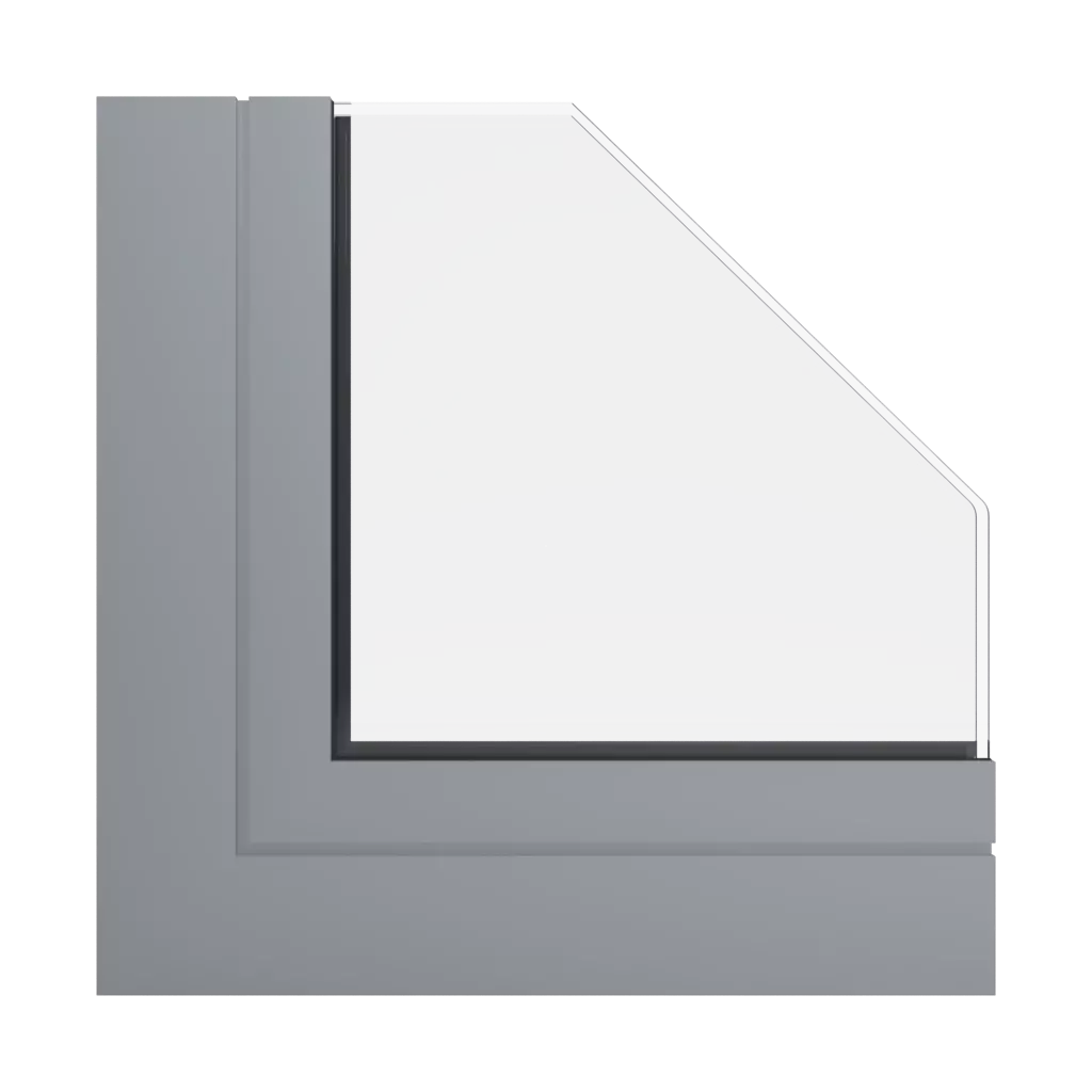 RAL 7042 Traffic grey A windows window-profiles aliplast econoline