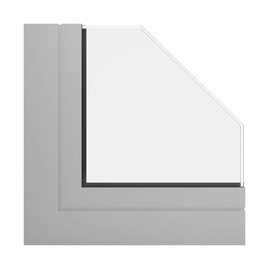 RAL 7044 Silk grey windows window-profiles aliplast genesis-75