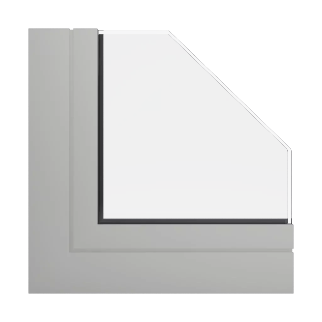 RAL 7044 Silk grey windows window-profiles aliplast econoline