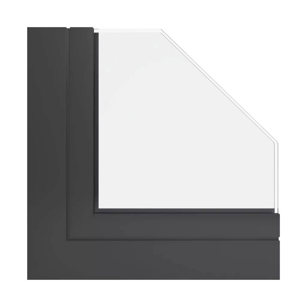 RAL 8019 Grey brown windows window-profiles ponzio pe78n