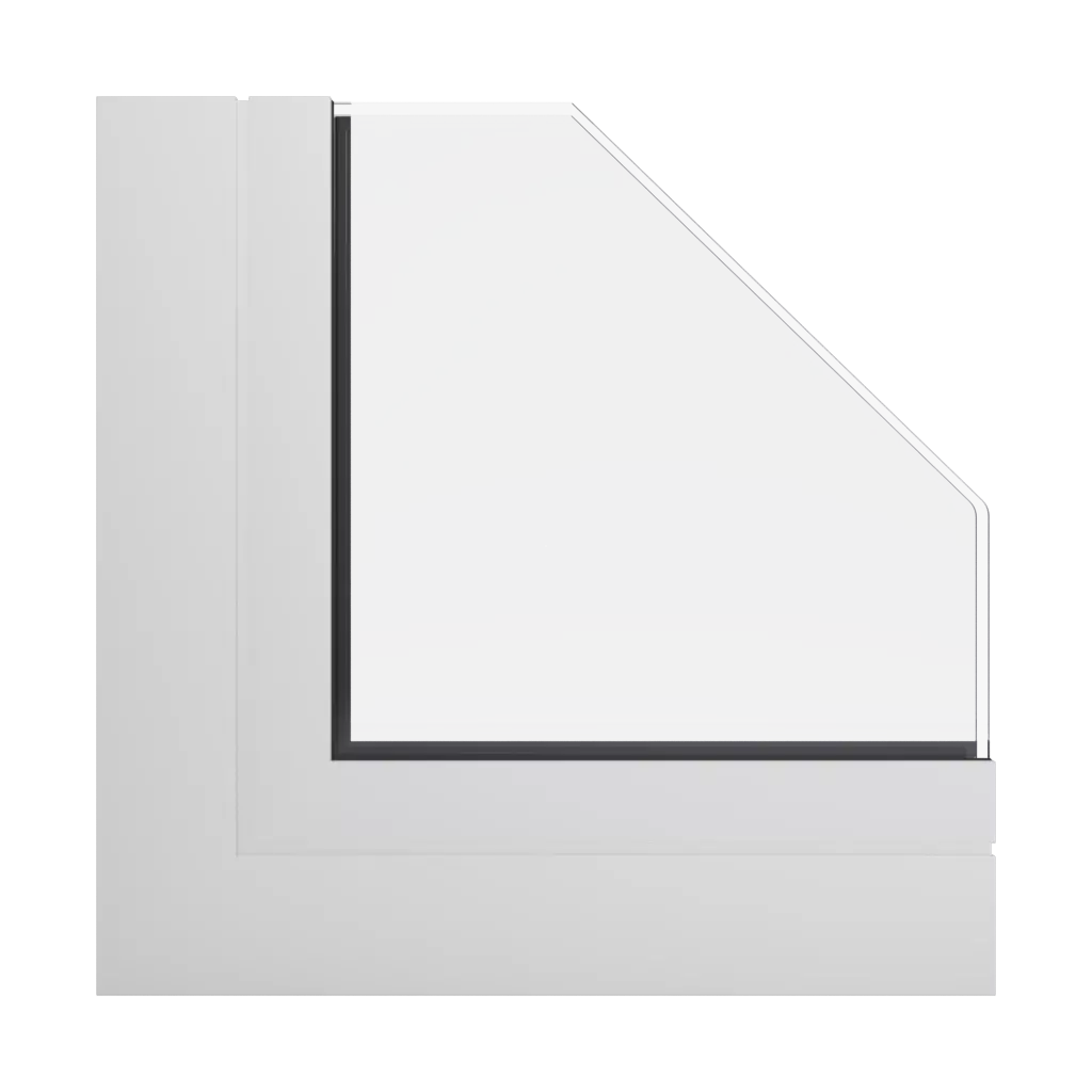 RAL 9010 Pure white windows glass glass-count double-glazed 