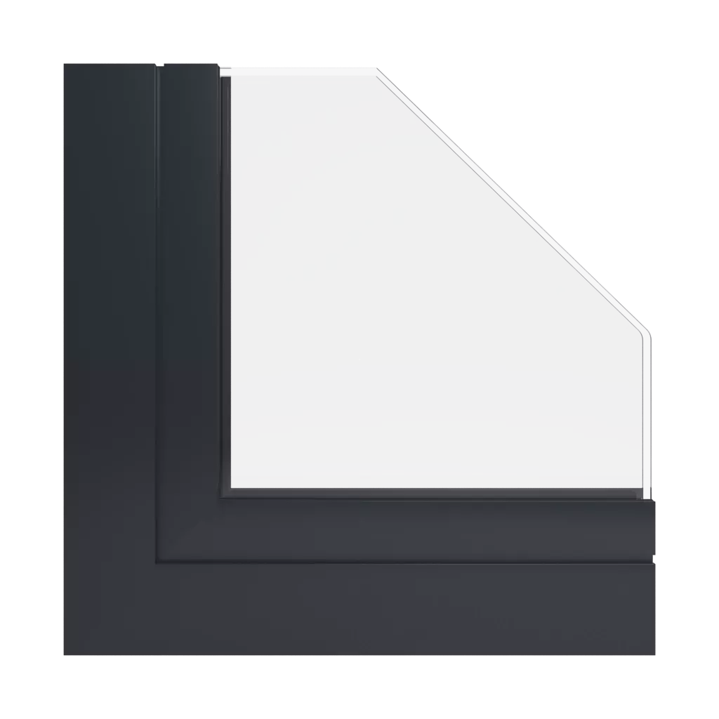 RAL 9011 Graphite black windows window-color deceuninck-colors 