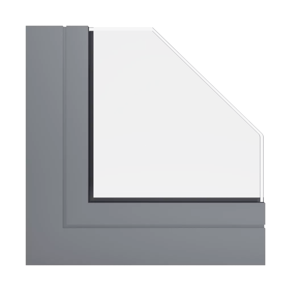 RAL 9023 Pearl dark grey windows window-profiles aliplast genesis-75
