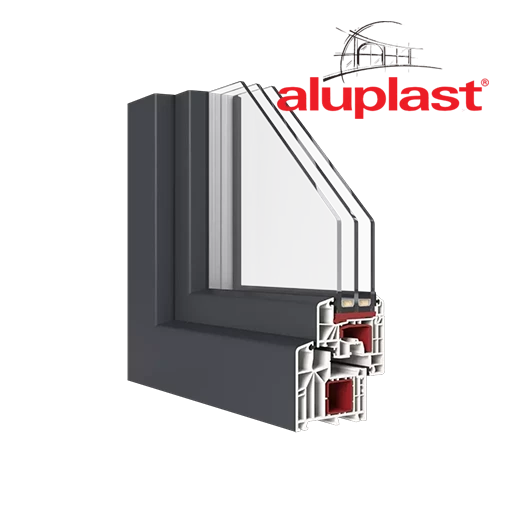 Aluplast windows window-color aluplast-colors silky-gray