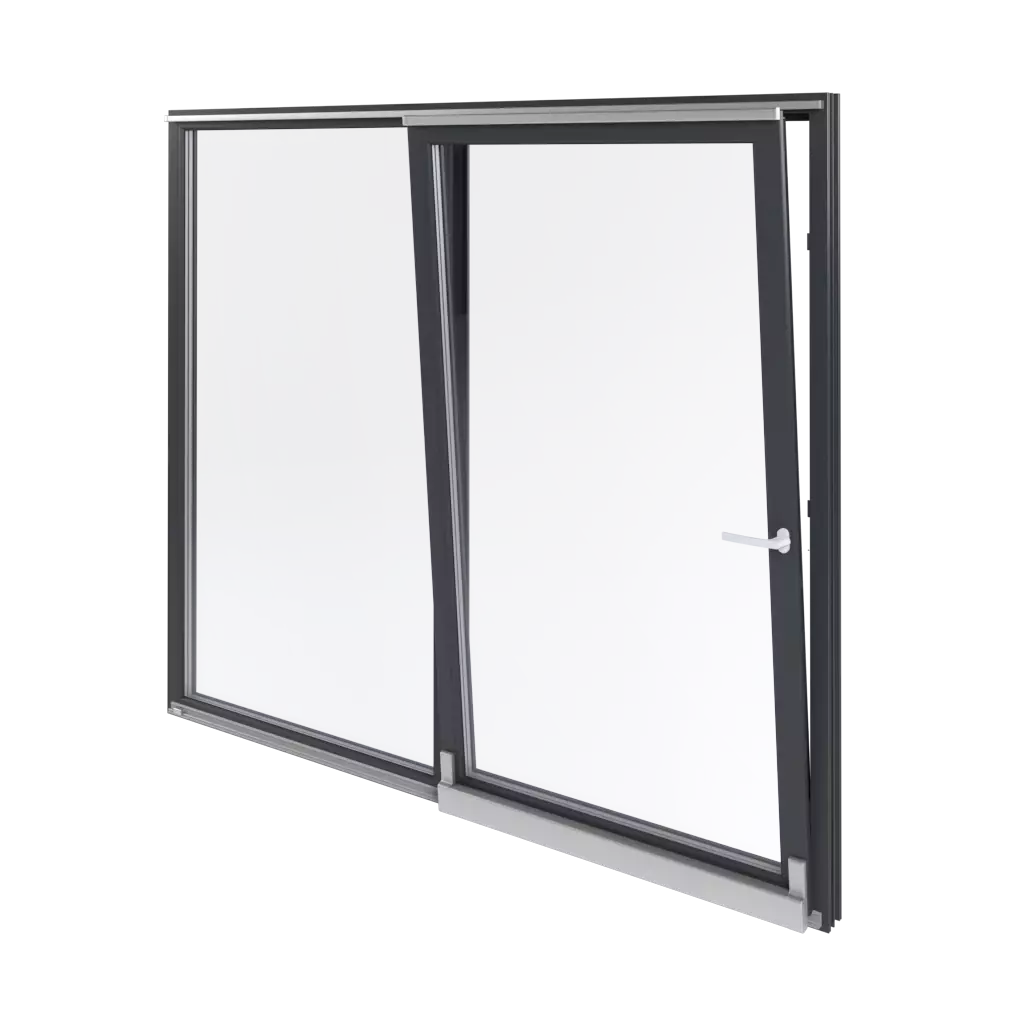 PSK Balcony tilt-and-slide windows window-profiles aluplast ideal-8000